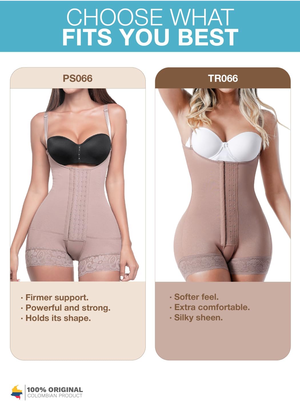 Sonryse TR66BF Butt Lifter Postpartum Girdles Shapewear Body Shaper Extra Firm Control for Women Fajas Colombianas Reductoras y Moldeadoras Beige 2XL - Image 2