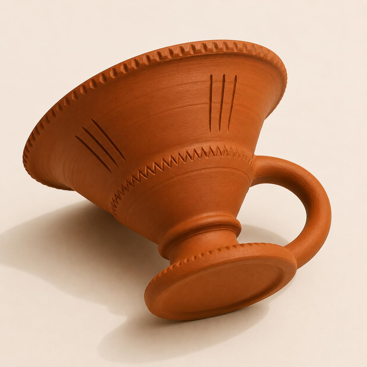 Handmade Terracotta Dhoop Dani - Incense Burner -1