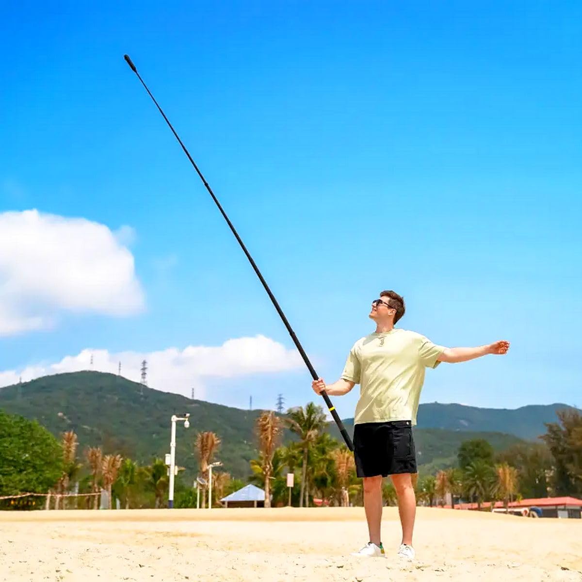 Insta360 Selfie Stick Estendibile, Ultraleggero, fino a 3Mt, Action Cam, in Fibra di Carbonio, Impugnatura Ergonomica