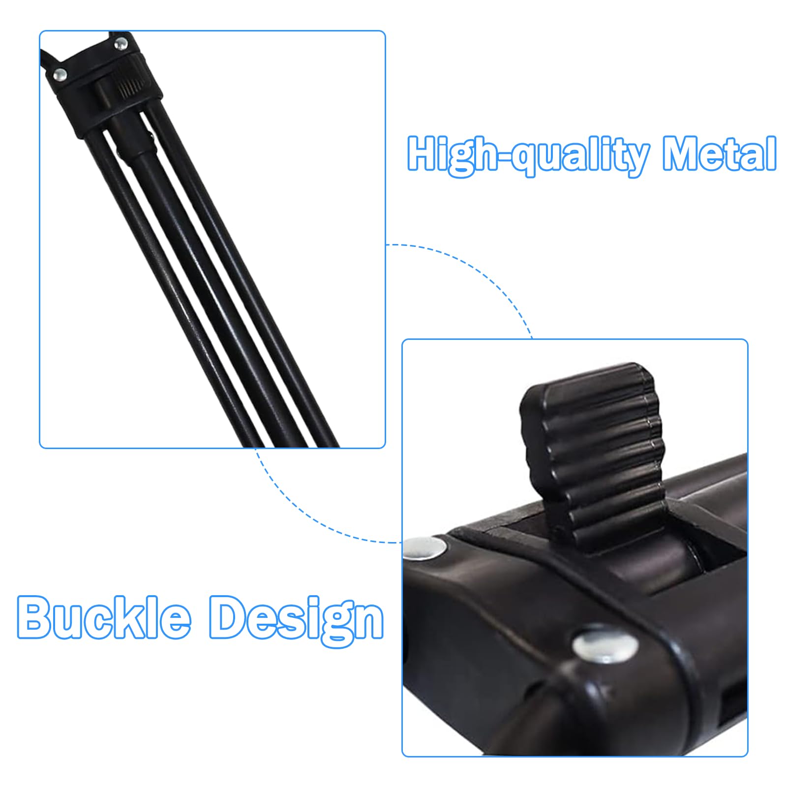 Poignée de Traction de Wagon de Jardin, poignée de Chariots de Camping pour Remplacement de Chariot de Camping extérieur, évolutif, 1 PC (Tirer) (Noir-Tirer)