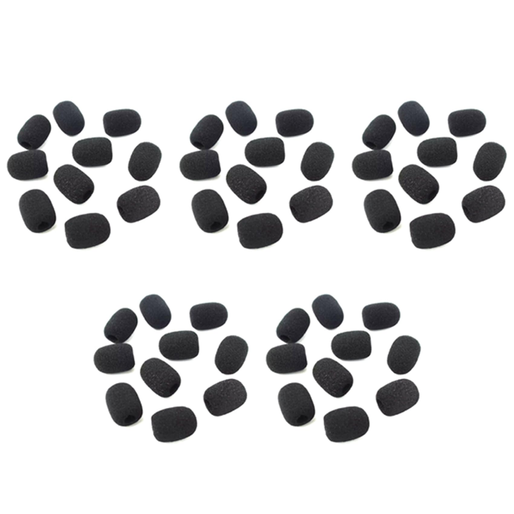500 sztuk mikrofonu zestaw słuchawkowy grill szyba przednia gąbka czarna osłona mikrofonu 30 mm x 8 mm