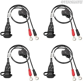 OptiMATE CABLE, O-01 4 Pack, Weatherproof battery lead x4, for powersport batteries
