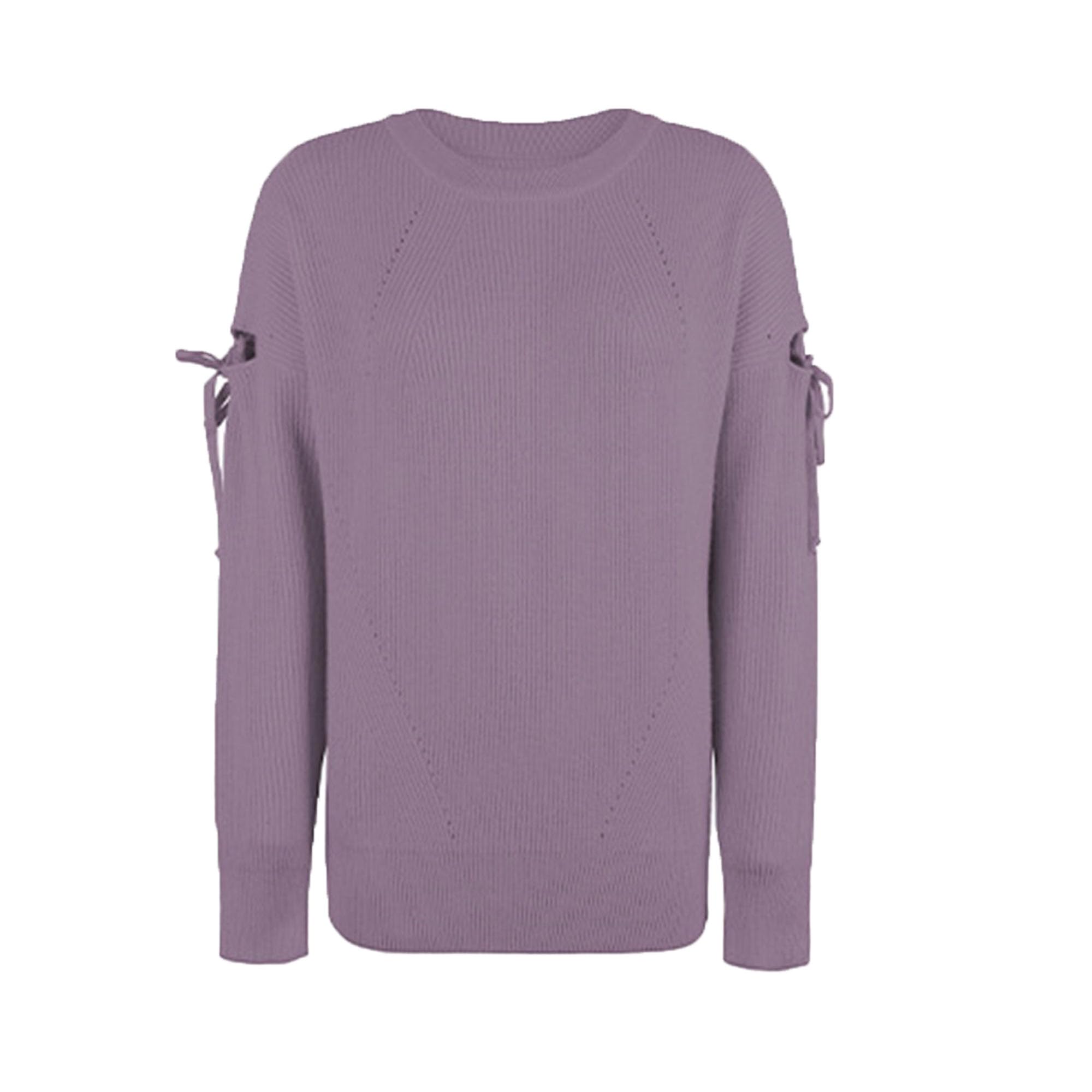 Pull à manches longues pour femmes tricot col ras du cou pull-over décontracté