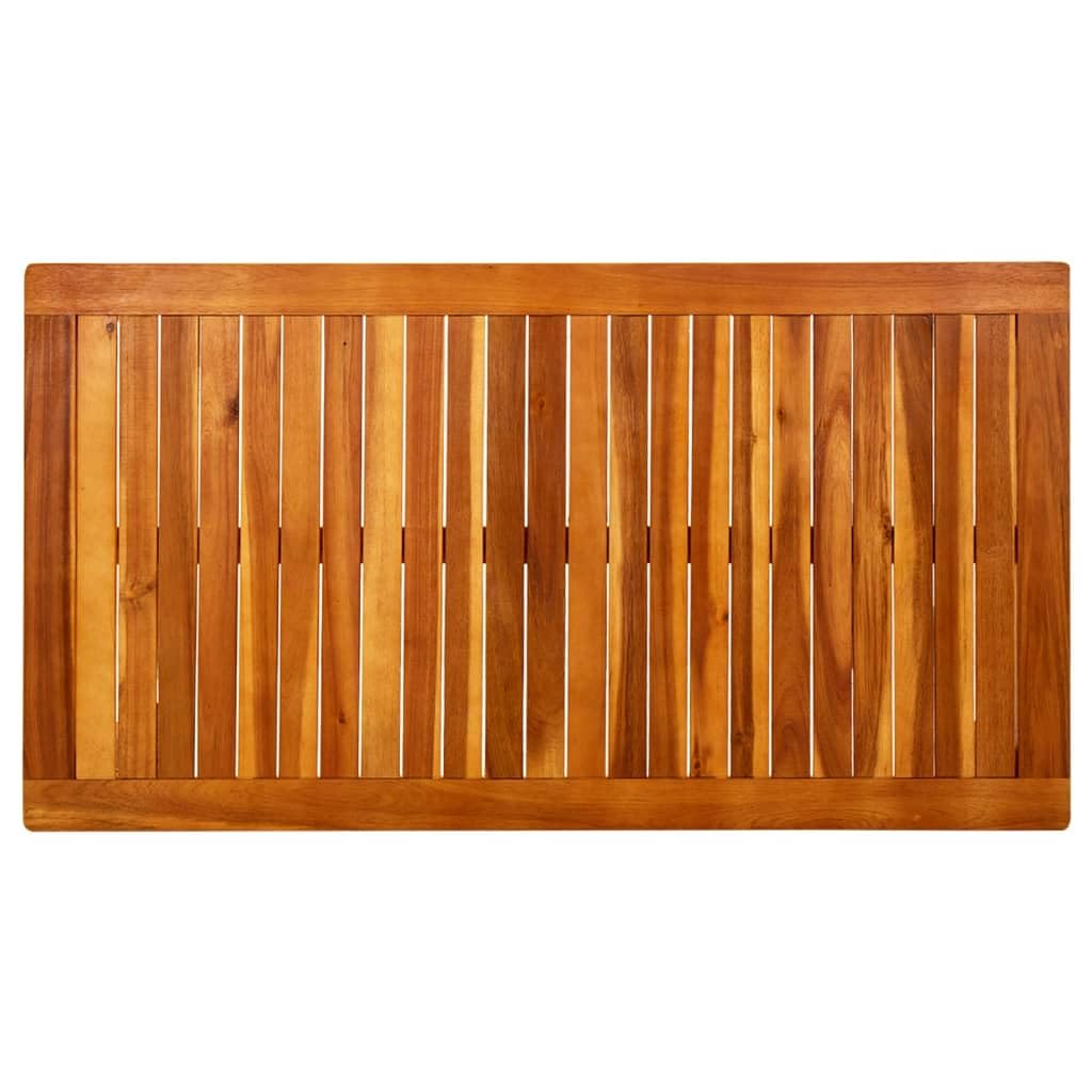 vidaXL Table Basse de Jardin en Bois d'Acacia Solide 110x60x45 cm