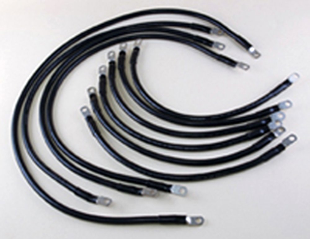 2 AWG Complete Cable Kit For Club Car DS 48V Golf Carts - Fine Strand Welding Cable