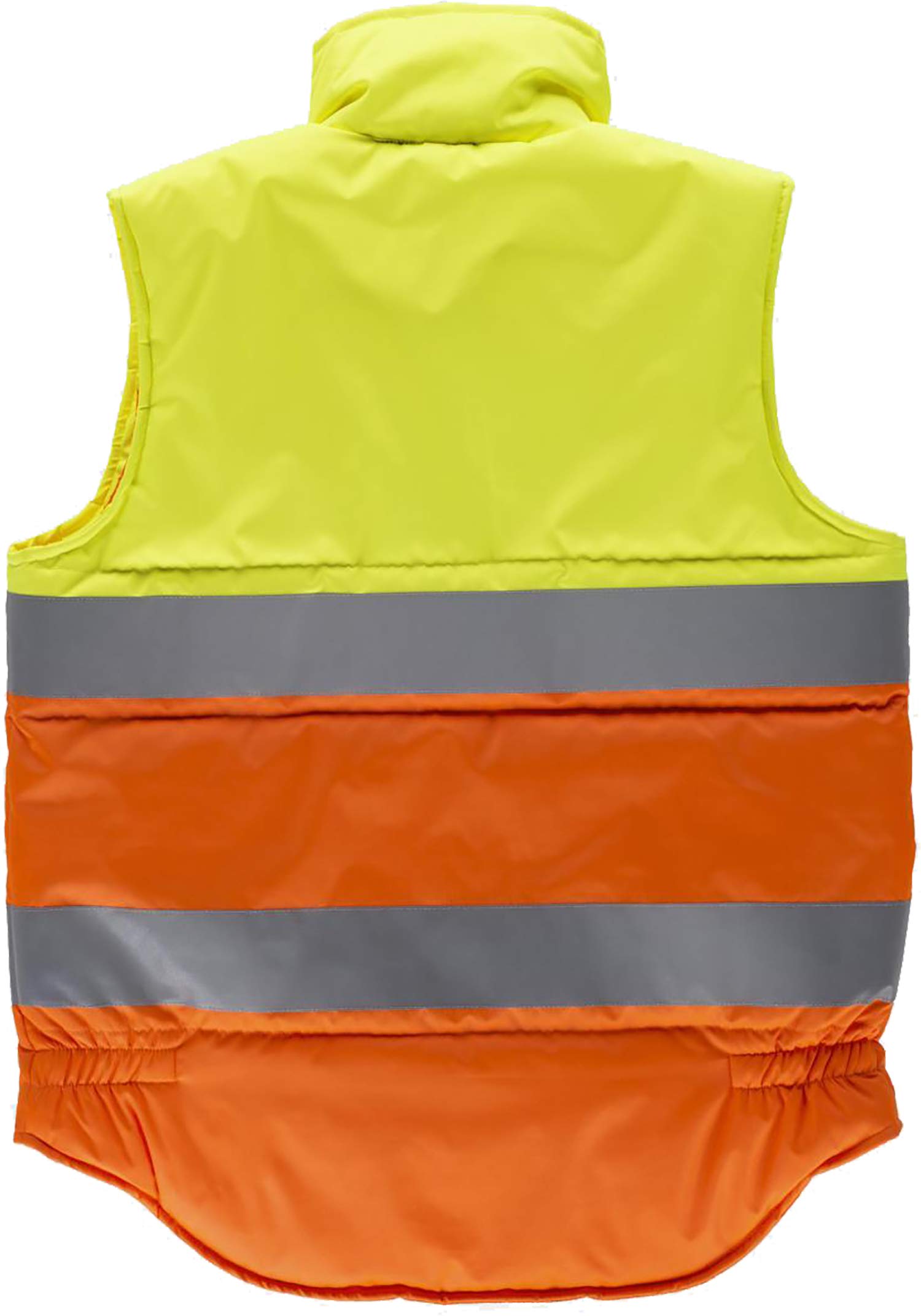 Work Team Chaleco Acolchado Alta Visibilidad Bicolor con Dos Cintas Reflectantes. Hombre