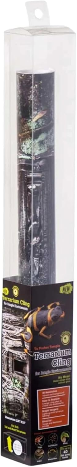 Galápagos (05420 Temple Terrarium Cling, 40 Gallon,Multi-Colored