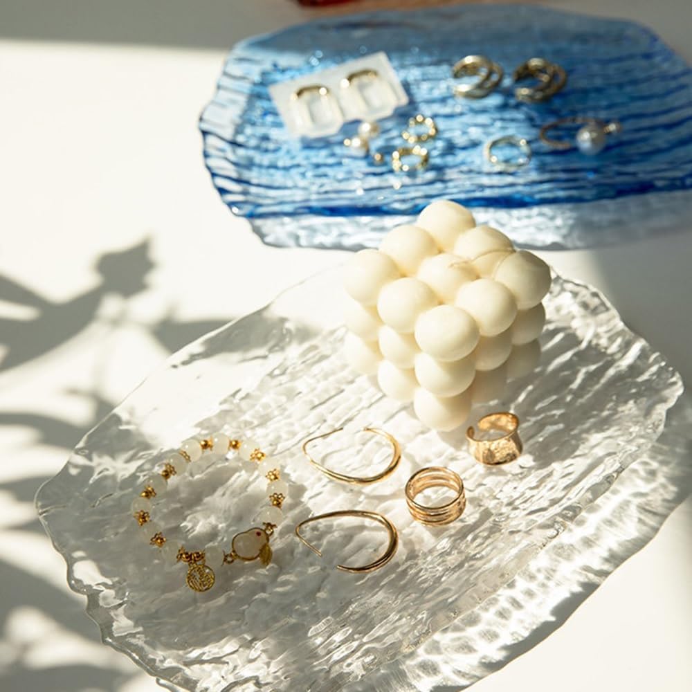 Armadi Tree Patterned Colored Glass Jewelry Rack Tray Ring | Earring Bracelet Display