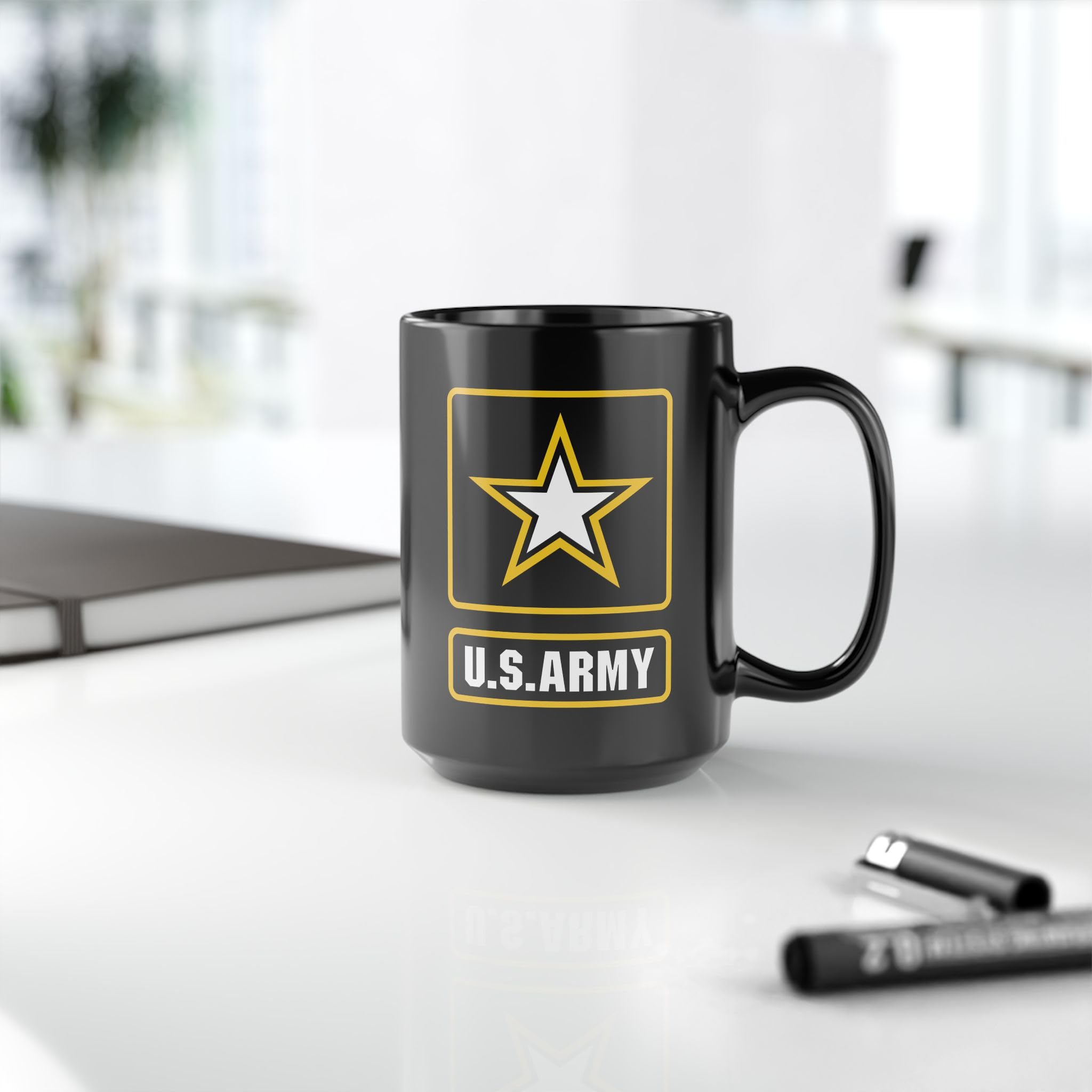 U.S. Army Kaffeetasse, Schwarz, 425 ml