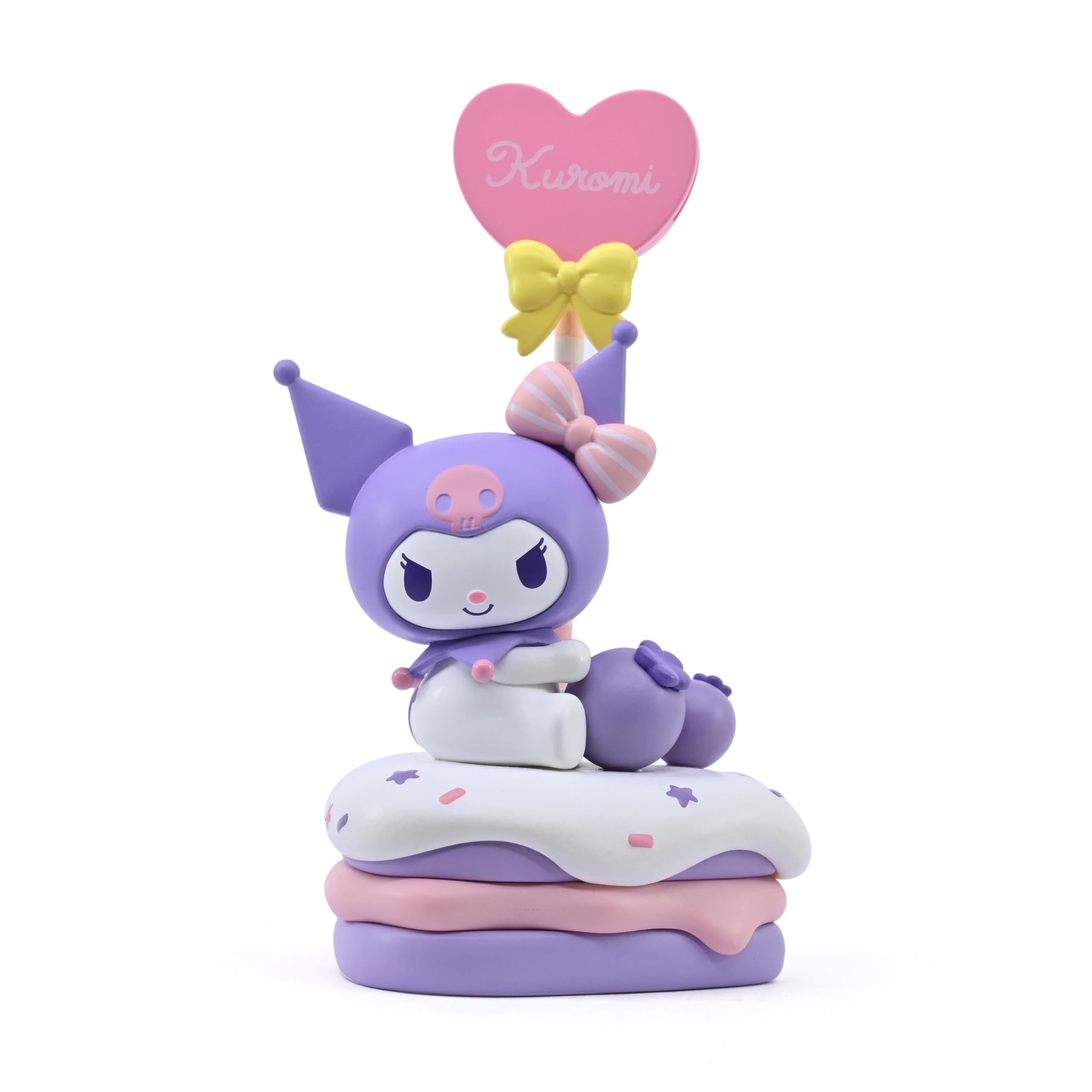 Hello Kitty Memo Stand Party Time Kuromi Functional Accessory, Designed to Hold Notes/Reminders/Images, Desk or Workspace Display Toy, Party Themed Figures, For Fans All Ages