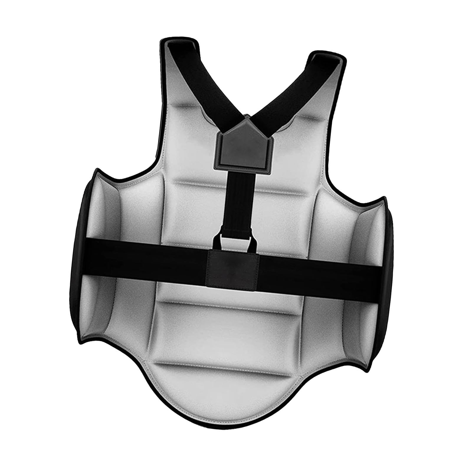 Baoblaze Taekwondo Protector Vest Boxing Karate Guard Chest for Unisex Kids Heavy Punching, Black S