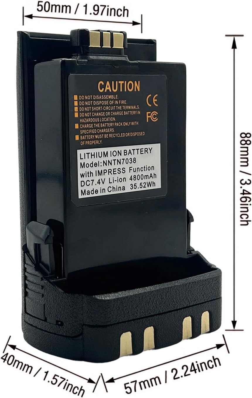 NNTN7038 NNTN7038A NNTN7038B 4800mAh Impress Li-ion Smart Battery for APX6000 APX7000 APX8000 APX8000XE APX6000XE APX7000XE Radio PMNN4486A PMNN4486 PMNN4403 PMNN4547A PMNN4485A NNTN8930