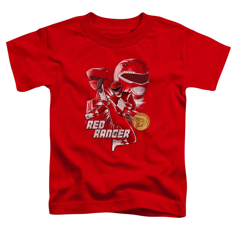 Power Rangers Red Ranger Unisex Toddler T Shirt for Boys and Girls
