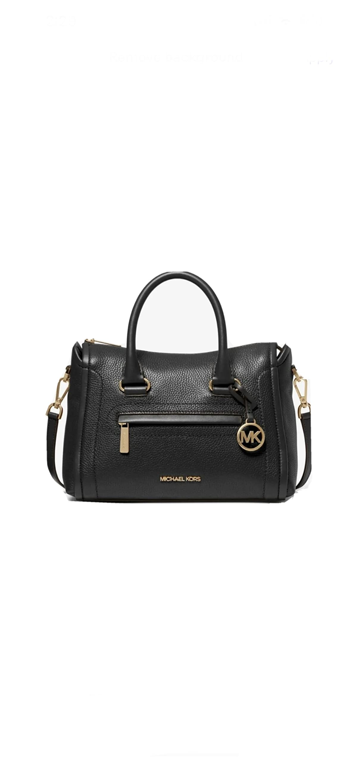 Michael KorsCarine Leather Satchel, Black, Medium
