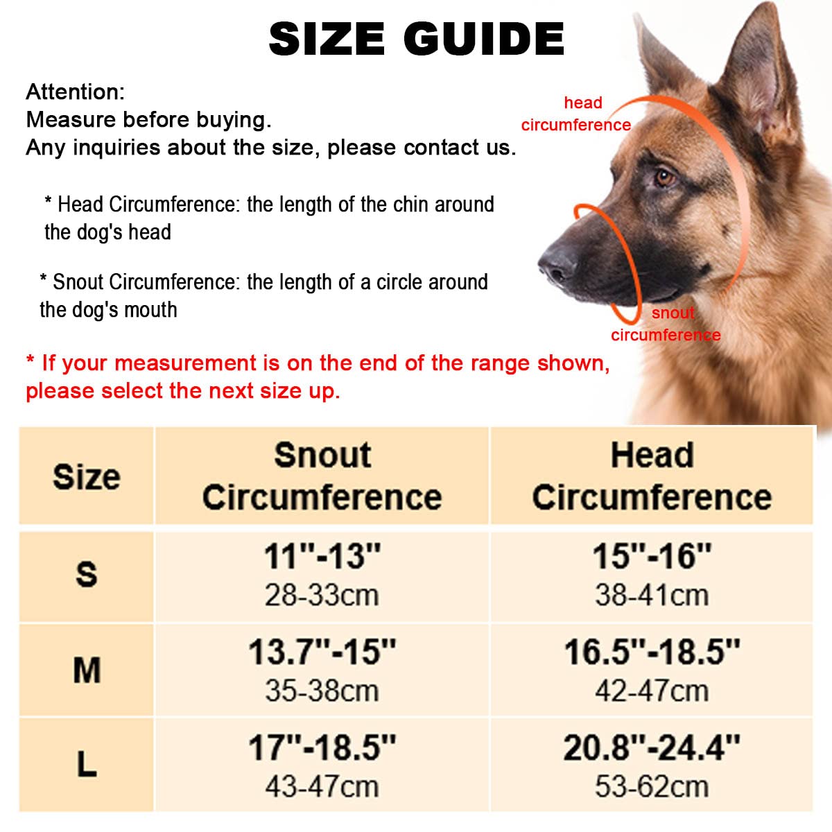 Buy Mayerzon German Shepherd Wire Basket Dog Muzzle Pitbull Great Dane