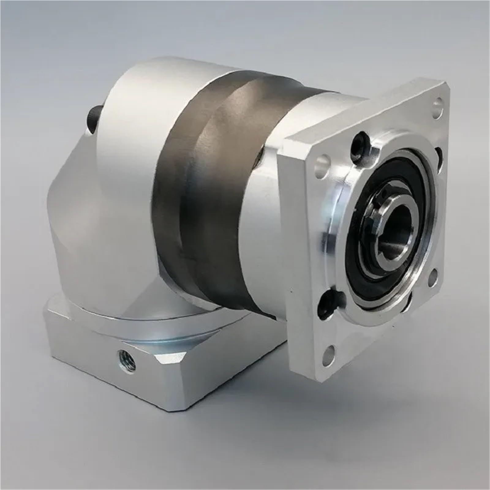 Silnik reduktora przekładni 90 stopni, niski poziom hałasu, przekładnia kątowa, precyzyjna planetarna, dla 400 W Servo Ratio 70 (wejście 14 mm (serwo), stosunek 50)