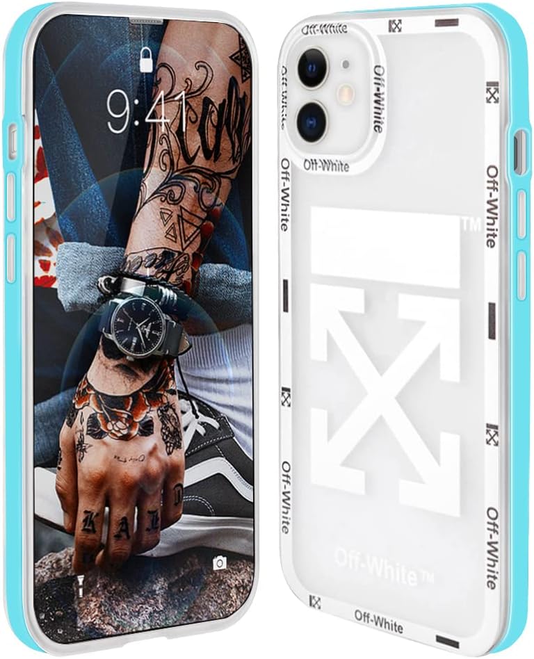 Off WHlTE Case for iPhone 12 Case 6.1 Inch, iPhone 12 Case Shockproof Anti-Drop Dust-Proof,Heavy Duty Protection Cool Phone Case Cover for Women,Boy, Teens,Youngster,Girls