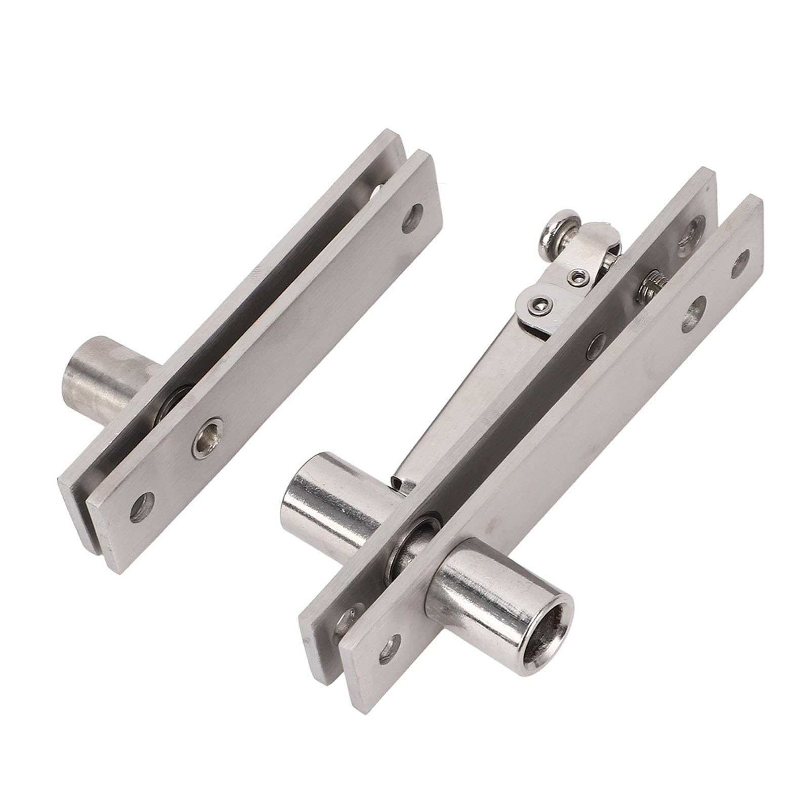 Heavy Duty Stainless Steel Pivot Hinge, Thickened Shaft Column, Adjustable Extension, Smoothly Rotation, 360 Degree Rotation Concealed Door Hinge for Wooden