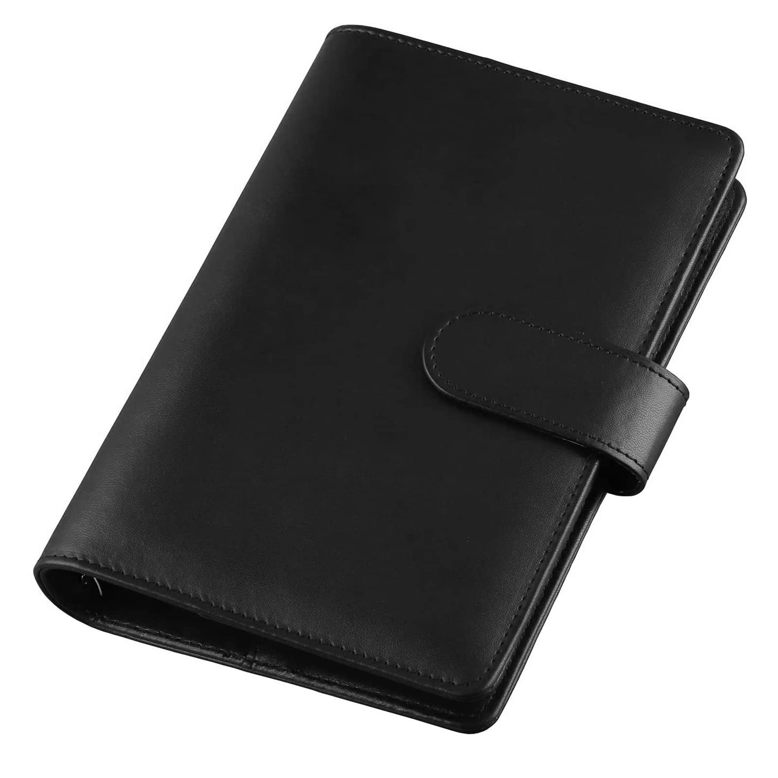 Kyaoayo A5 Ring Binder - PU Leather Notebook Binder for Refill Paper Refillable Planner Organiser with Magnetic Buckle Closure