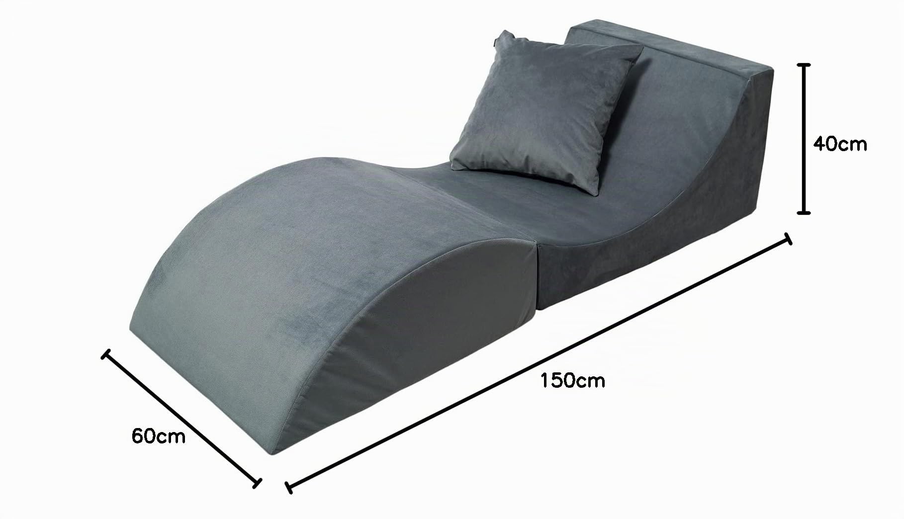 Velinda Sofá Plegable, cómodo, Relajante, 3 en 1, Puff, Mesa