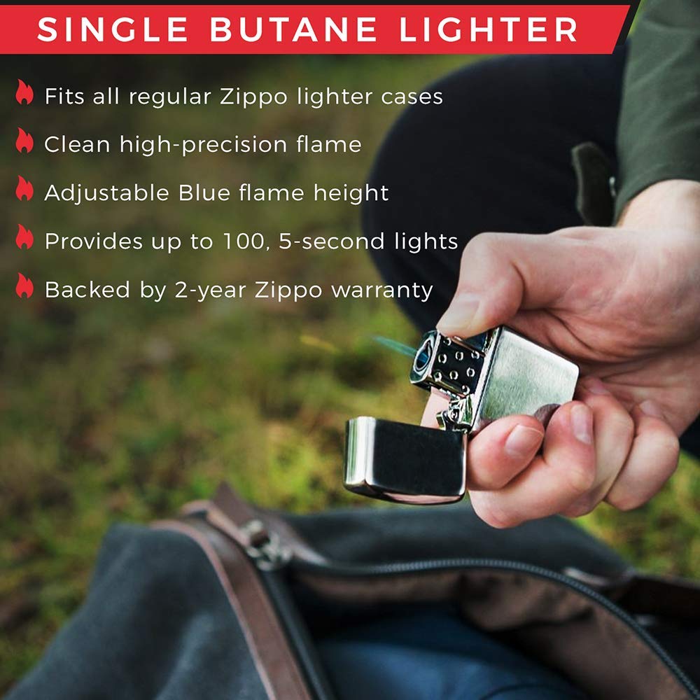 Zippo Butane Torch Lighter Insert, Insert for Cigars Cigarettes Candles