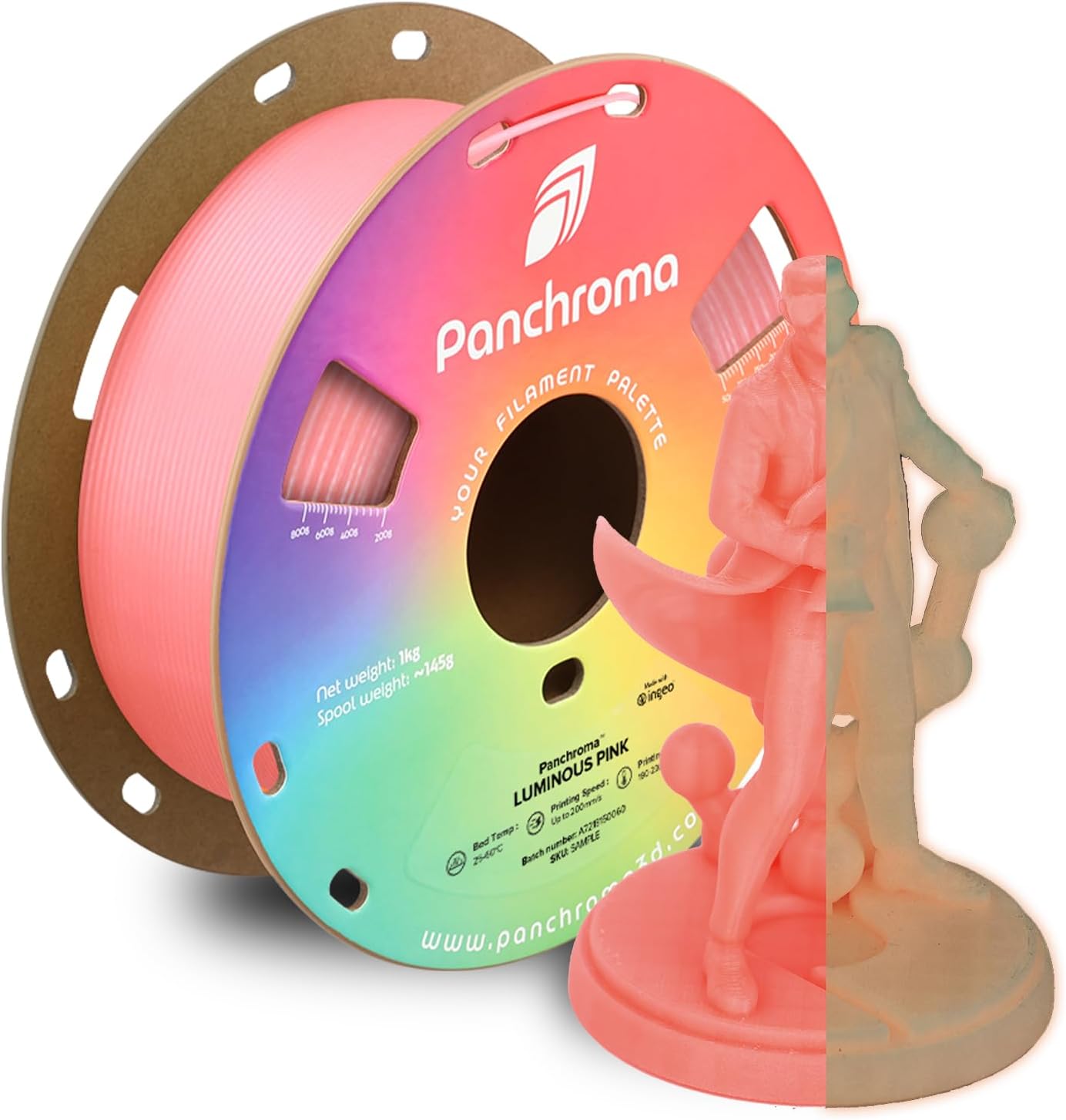 Polymaker Panchroma Luminous Pink swatch