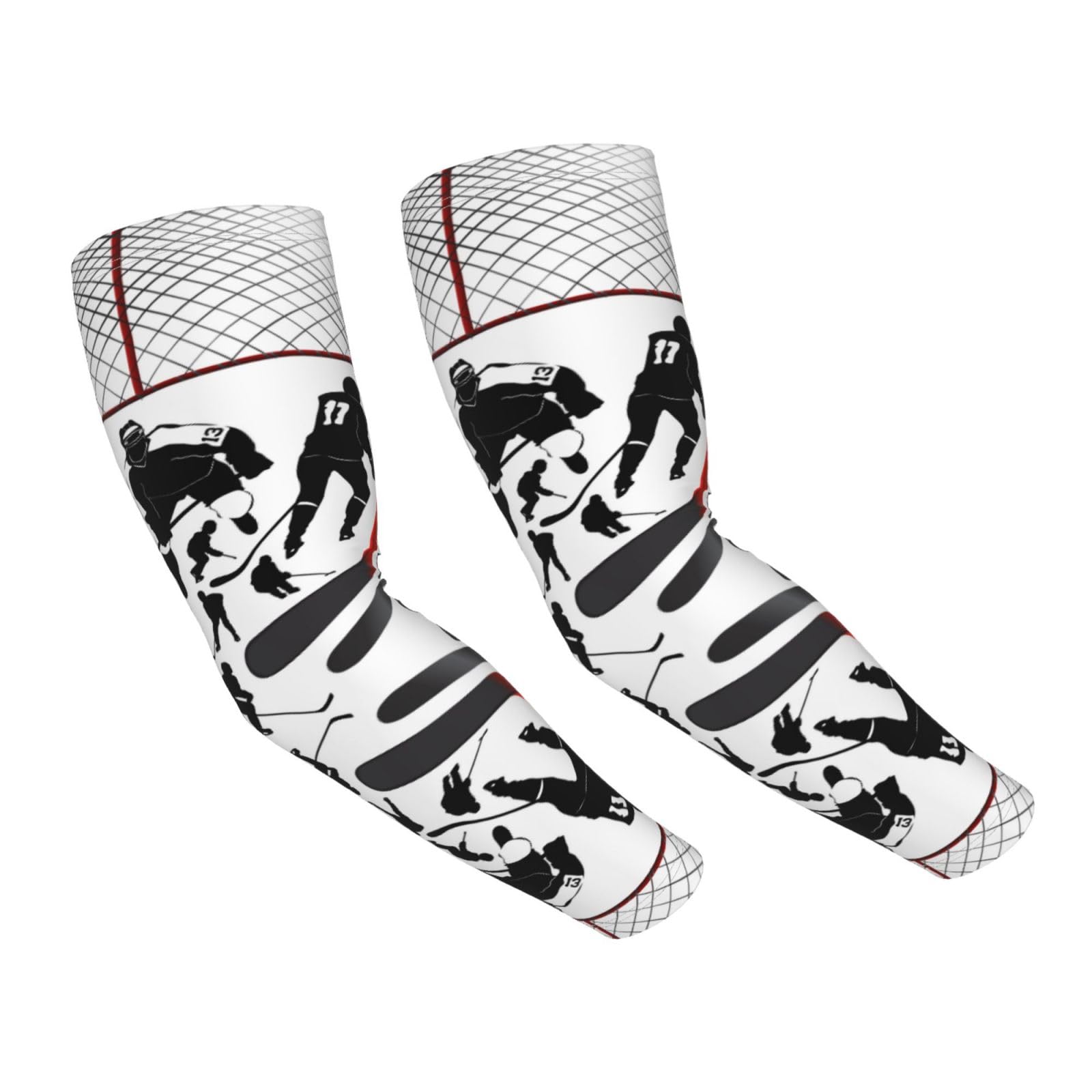 Women Men Cooling Arm Sleeves Hockey Player Anti-Slip Sun Protection Gardening Sleeves With Thumb Hole