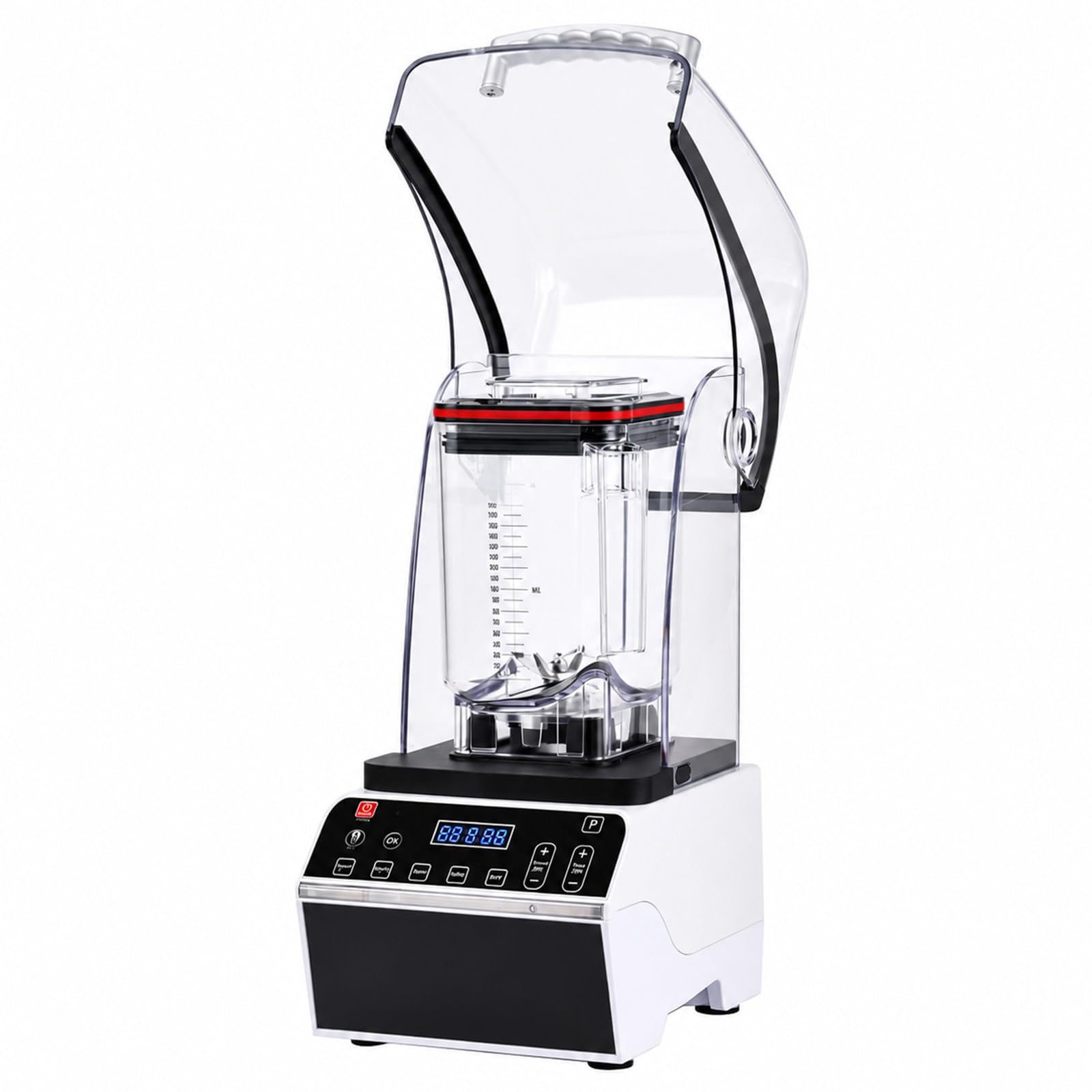 Shumiao Multicolor Commercial Countertop Blender, 2200W Motor, 46000 Rpm, For Purees