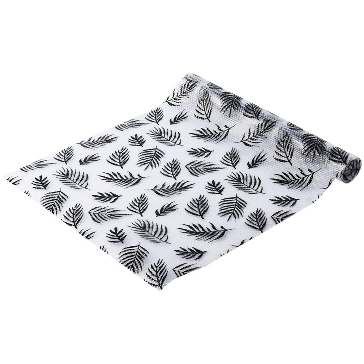 Drbit Leaf Shelf Liner For Kitchen Non-Adhesive Drawer Liner For Cabinets Non-Slip Fridge Liner Pad Waterproof Oil Proof Cupboard Mat Ideal For Pantry Washable And Reusable (17.7"×47.2") Zhao