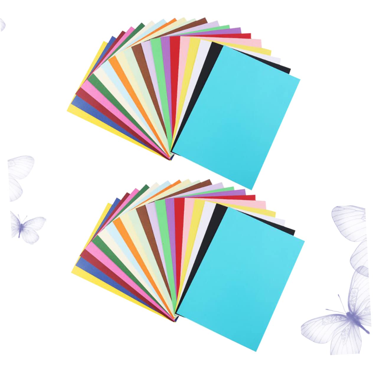 Papier Cartonné Coloré A4 100 Pièces Épais pour Dessin et DIY