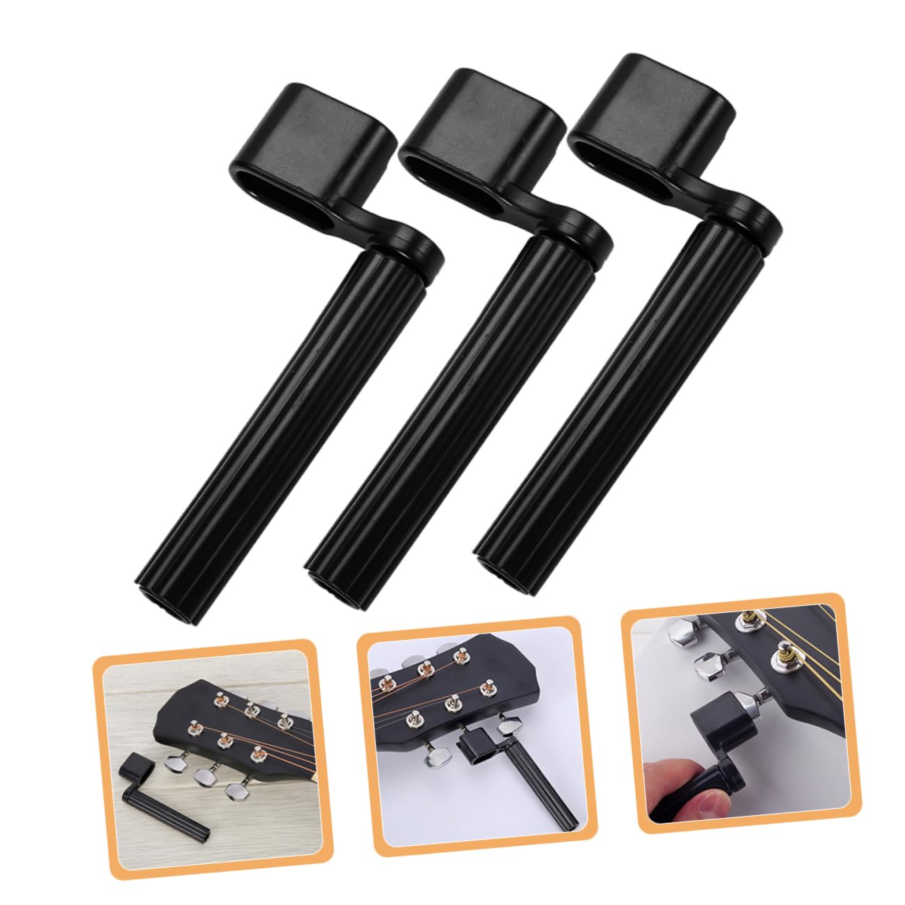 TOYANDONA 50pezzi Avvolgitore Per Corde Di Chitarra Strumento Di Riparazione Per Chitarra Ukulele e Violino Design Compatto e Leggero Facile Da Usare Materiale Resistente e Durevole