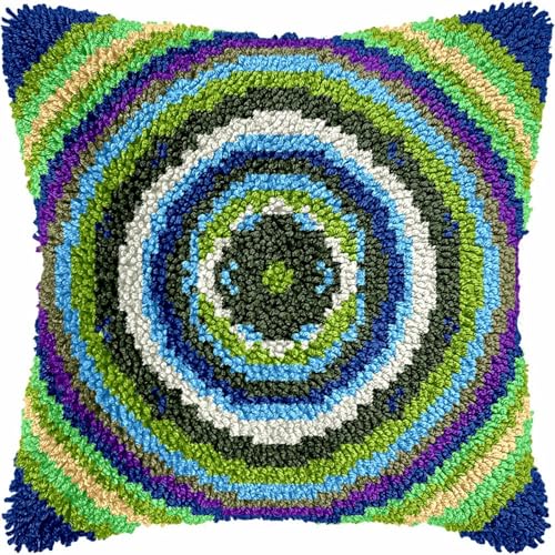 【Ampia applicazione】 Questo kit fai-da-te ha molteplici scopi e può essere utilizzato per decorare molti oggetti per la casa. Il motivo della federa finita è molto colorato e vivido. La superficie è calda e morbida al tatto, quindi è molto adatta per posizionarla sul pavimento, sulla parete o sul divano, oppure utilizzarla per realizzare cuscini, cuscini per sedili, tappetini, tappeti, moquette per animali domestici