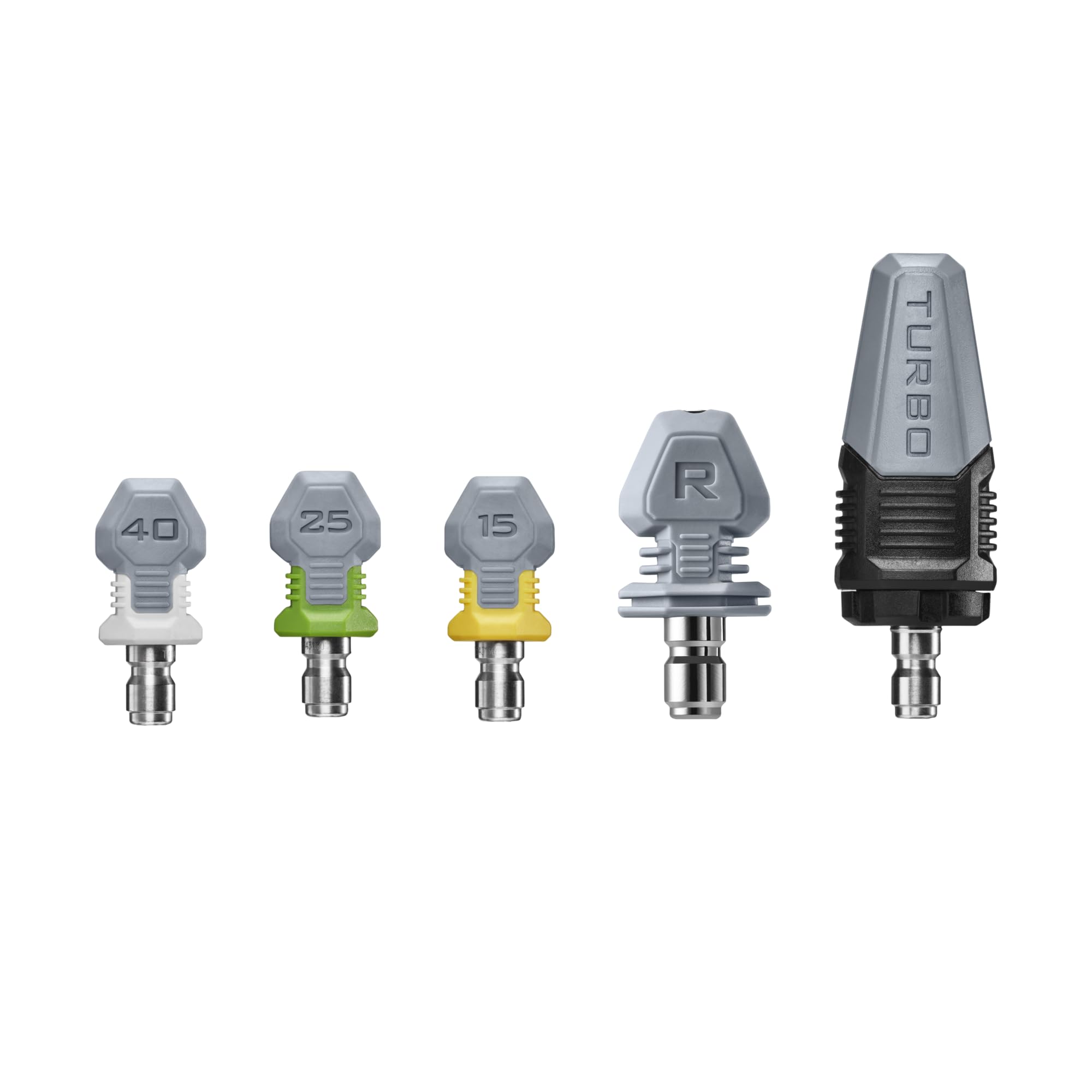 EGO Power+ ANK2100 - Kit de lavadora a presión, plateado, turbo, 15°, 25°, 40°, y boquillas de enjuague
