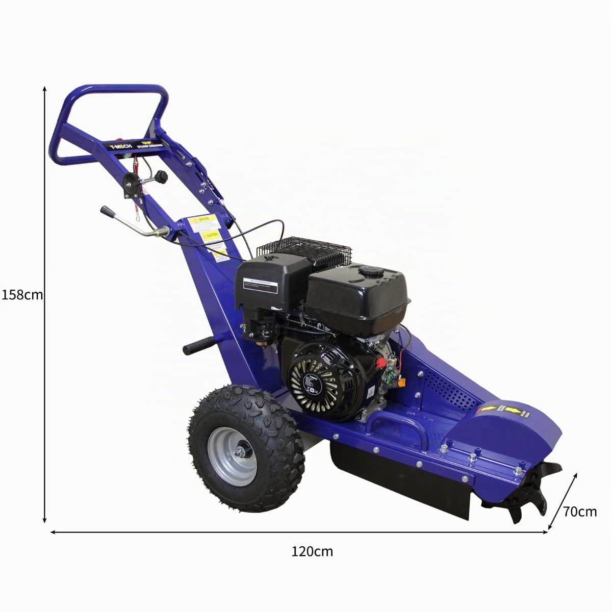 Descepador Podar Árboles Cortar Tocones Árbol Eliminación Raíces Herramienta Cortarraíces Serrucho Sierra Podador Jardineros Profesionales Paisajistas Aficionados Jardín Motor Gasolina 4 Tiempos 15CV