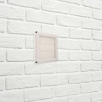Vista 6 de DOITOOL Cubierta de ventilación para secadora de 4 pulgadas, cubierta de ventilación exterior para 4 aberturas de conducto de ventilación (blanco)