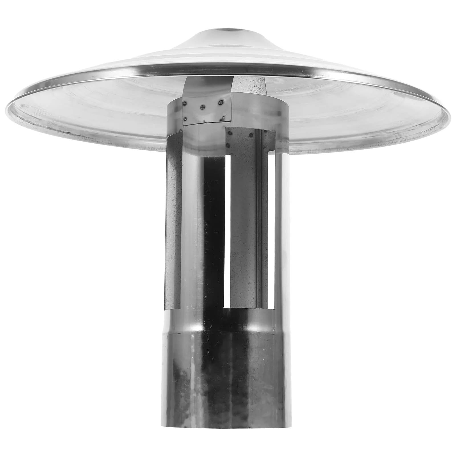 Trryuip One Color Chimney Cowl Stainless Steel Chimney Cap Rain Cover Windproof Snowproof Roof Vent Rainproof Fireplace Protector