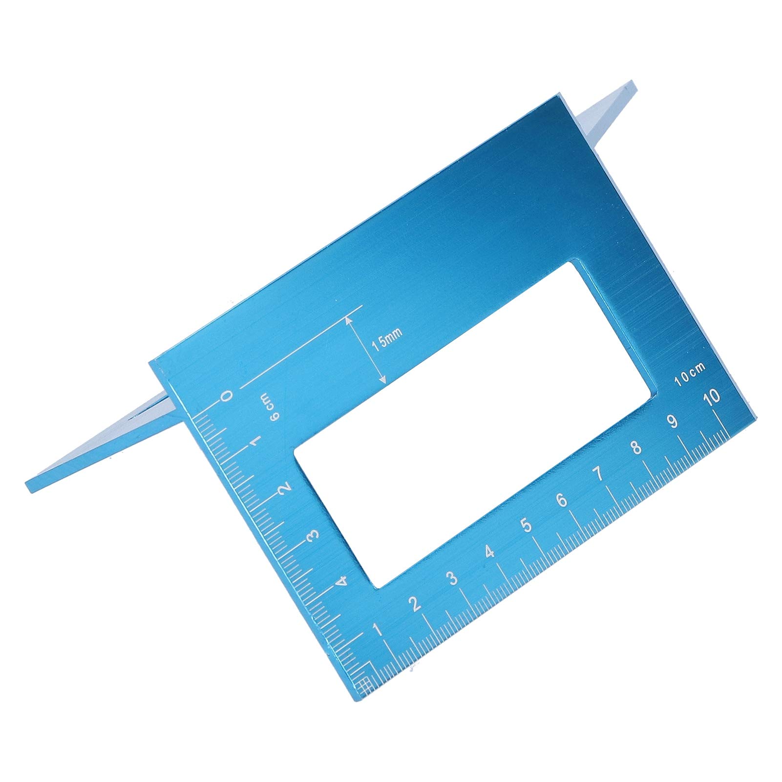 Lineal, 45°/90° T-Winkelmessgerät, gerades Lineal, hochpräzises aus Aluminiumlegierung mit einem Bereich von 0–150 mm