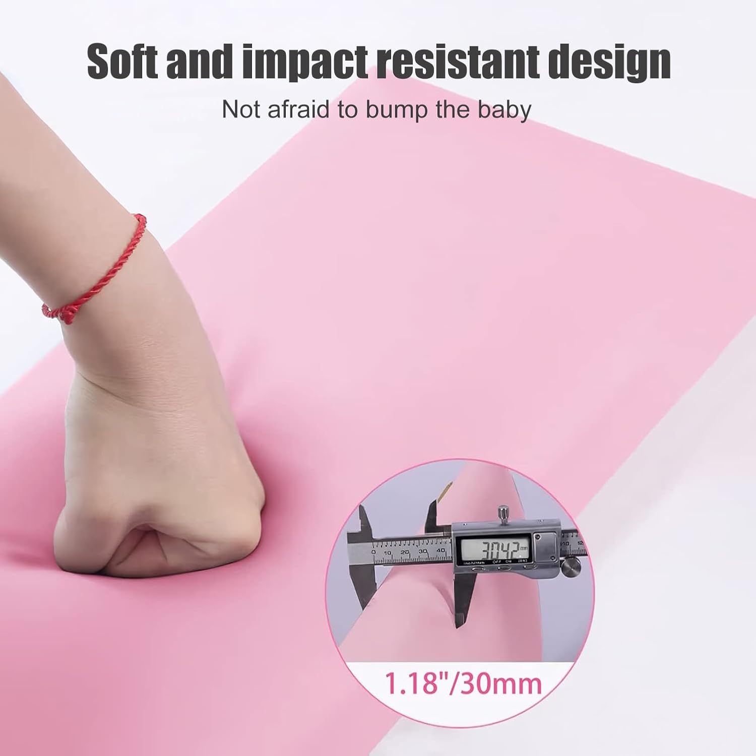 Kid's Padded Wall Panels - Anti-Collision Padding for Bedrooms & Nurseries, 3D Self-Adhesive Headboard Stickers (Pink, 20x40cm, Set of 3)