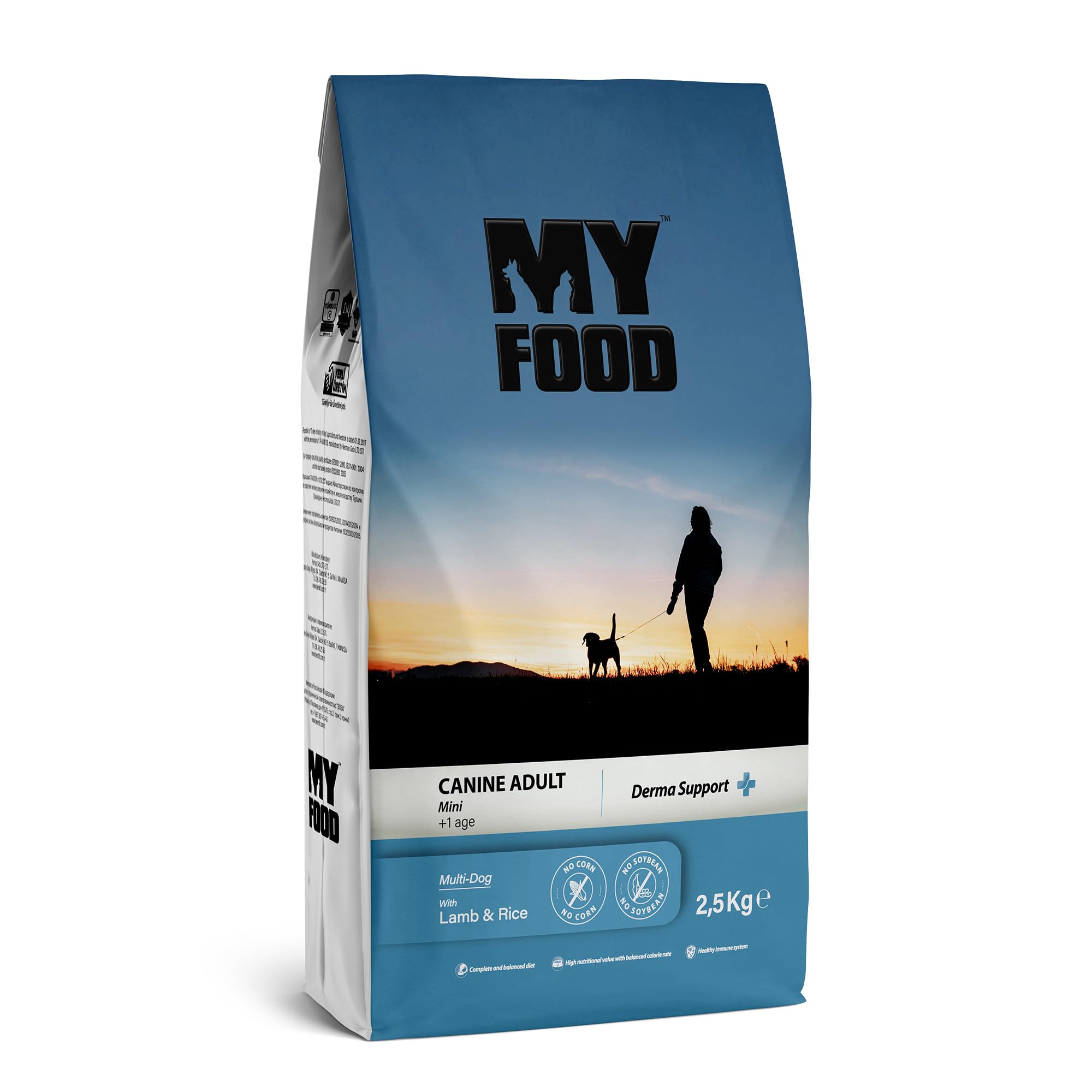 Myfood Yetişkin Köpek Maması Mini Irk Kuzulu 2,5 Kg