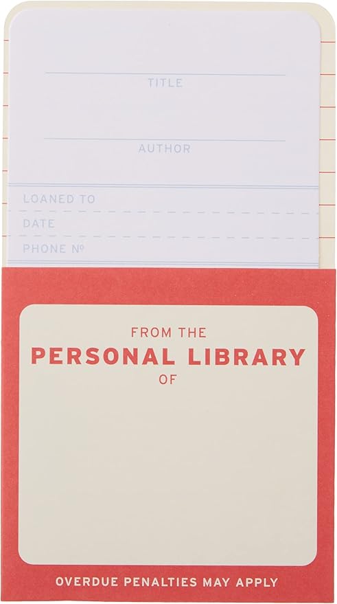 Amazon.com: Knock Knock Personal Library Kit, Refill, 1 Count : Office ...
