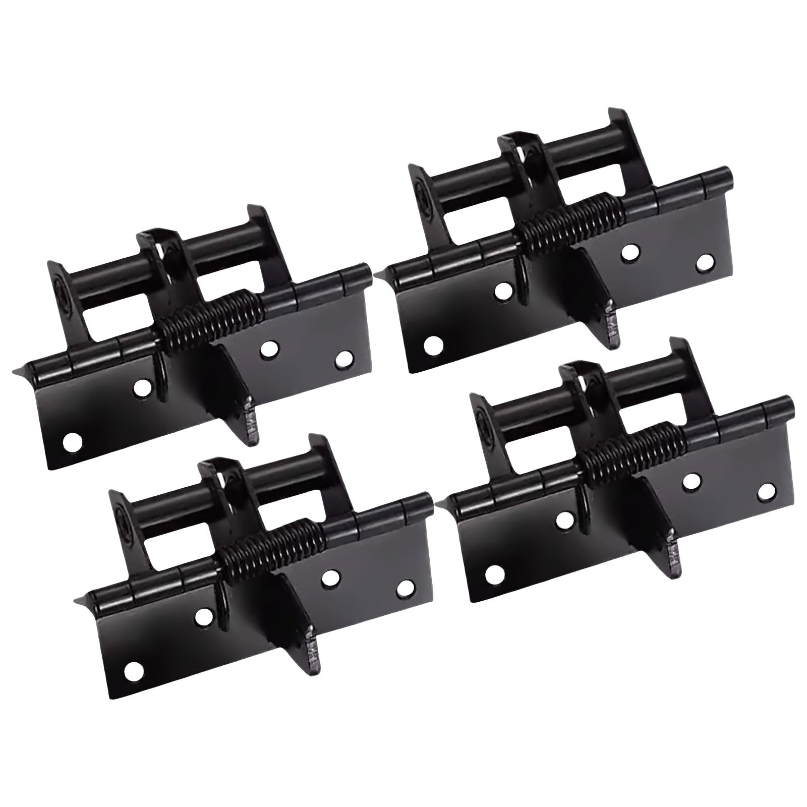 Pangboer Black Automatic Closing Door Hinges With 90 Degree Hold Autoclose Door Hinges For Homes & Shop Automatic Close