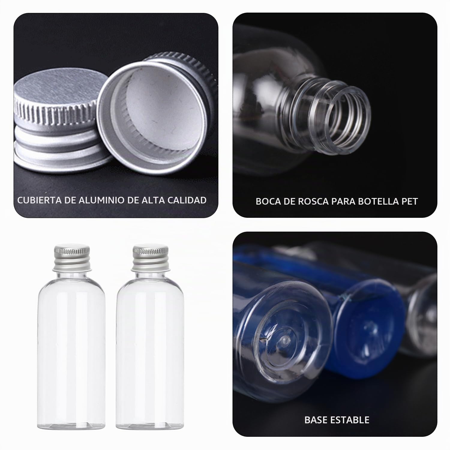 Paquete de 12 Botellas de Vino (60 ml) Con Pegatinas de Flamenco, Tapa de Jengibre, Plástico, Mini Botellas Para Alcohol, Zumo, Leche y Batidos