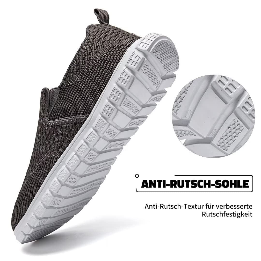 Oltyutc Mocassini da Uomo Slip on Sneaker Casual Scarpe da Running Corsa Scarpe Antinfortunistica Leggera Fitness Traspirante Camminata