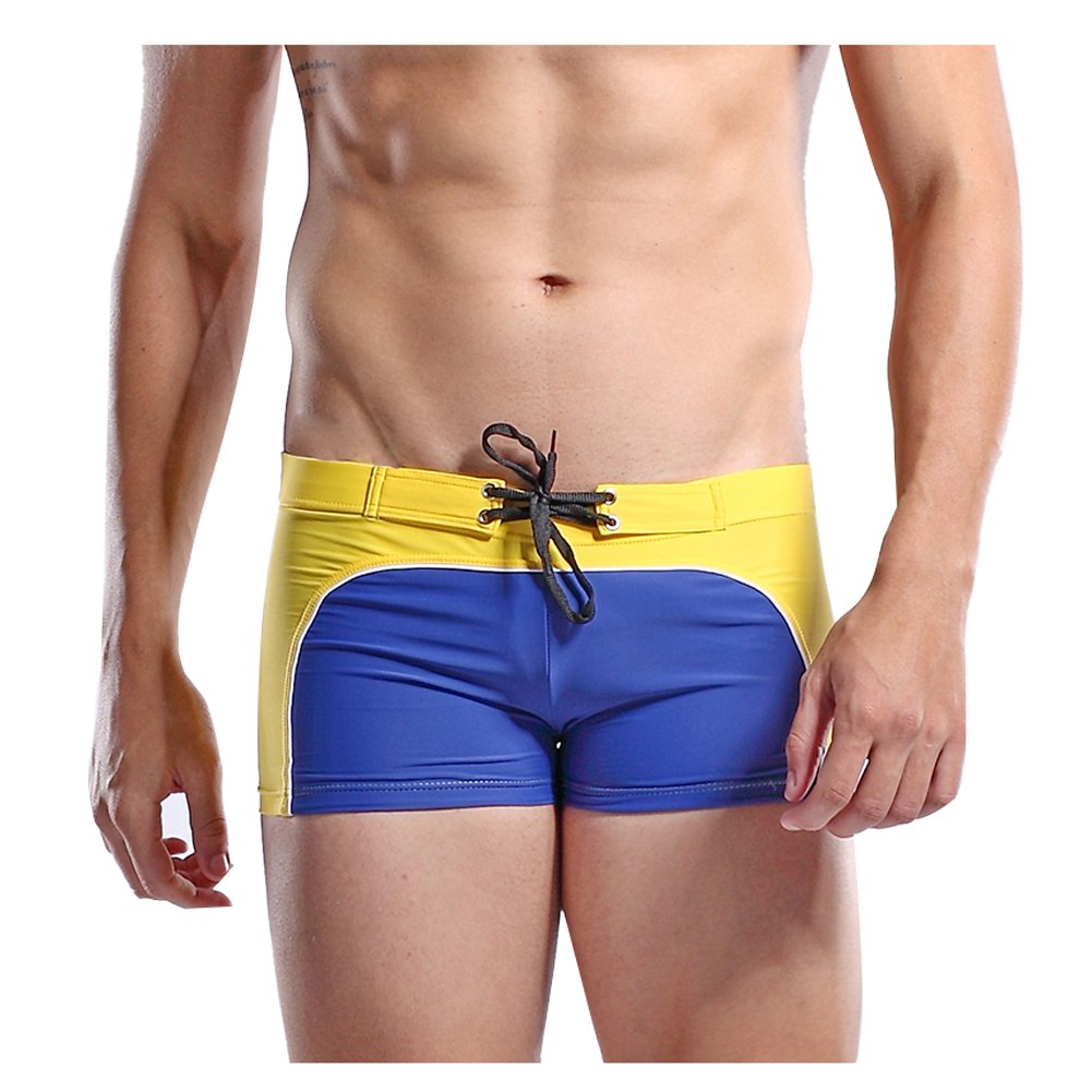 Cocokk Men's Fashion Boxer Underwear Beach Shorts(Dark Blue,X-Large)