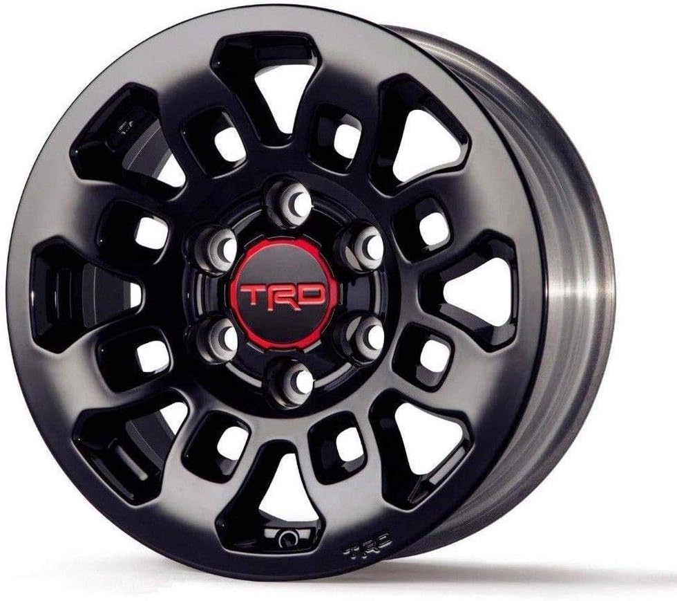Genuine Toyota Tacoma TRD Pro 16-In. Alloy Wheel - Gloss Black w/Center Cap (Fits: 2005 & Newer Tacoma / 2007-2014 FJ Cruiser / 1999 & Newer 4Runner) (1)