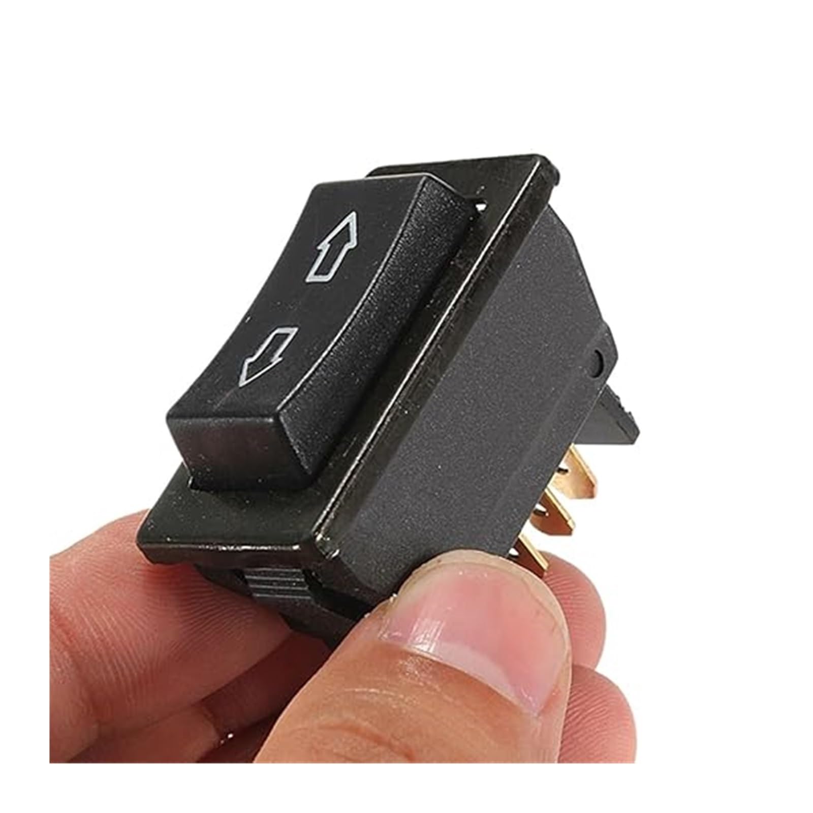 Elevalunas Eléctrico 1/2/3 Piezas DC 12V 20A Interruptor Ventana Eléctrico Automóvil Botón Control Basculante SPST 5 Pines ON/Off(3pcs)