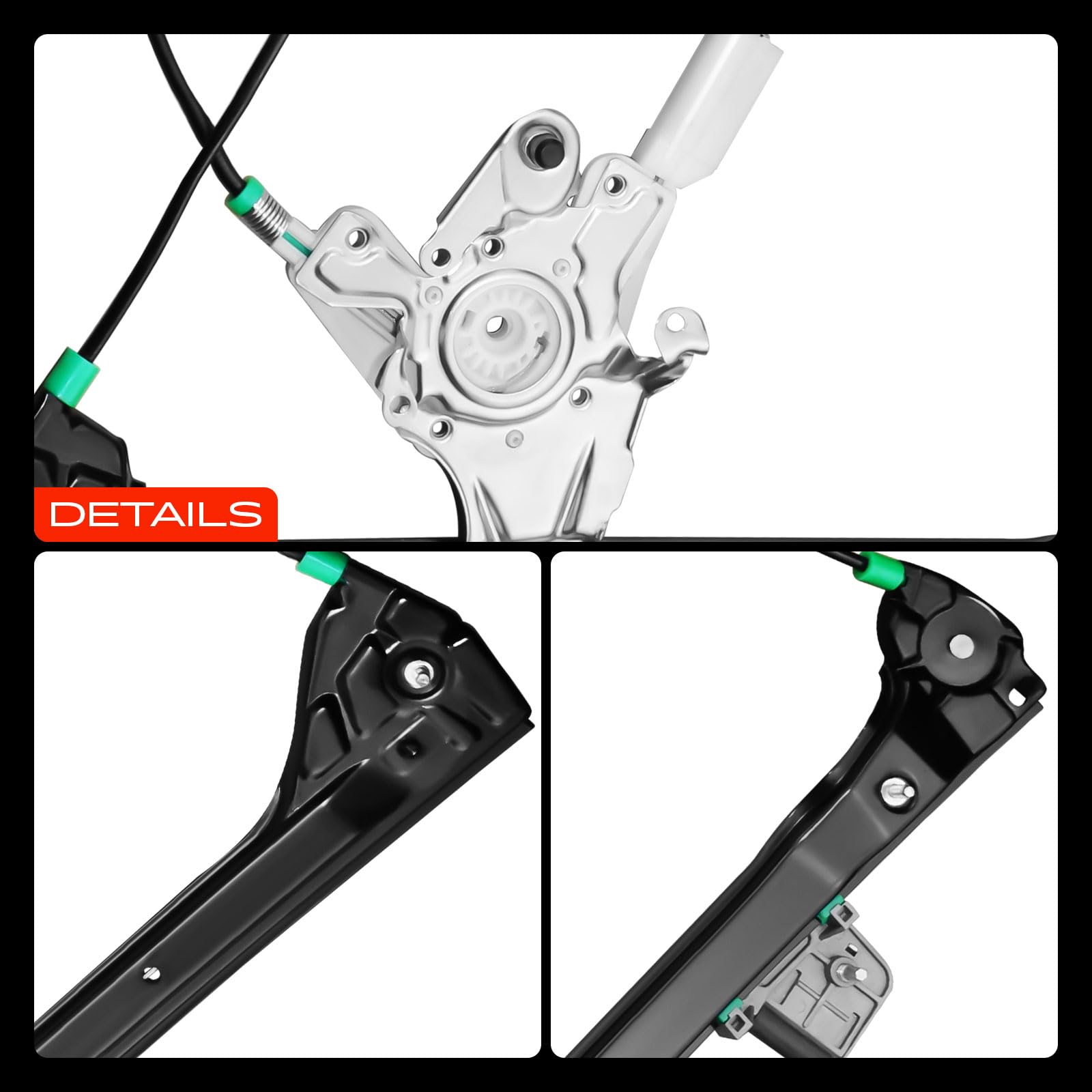 Frankberg Alzacristallo Meccanismo alzacristallo Elettrico senza Motore Anteriore destro senza piastra 2-Porte Compatibile con Serie 3 Cabriolet E46 Serie 3 Coupé E46 Replace# 67628362064