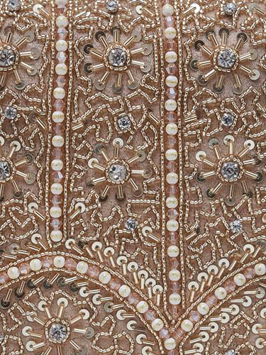 Image of THE TAN CLAN Kavya Beige Flap Over Bag Clutch Purses Luxury Evening Handbags with Handle