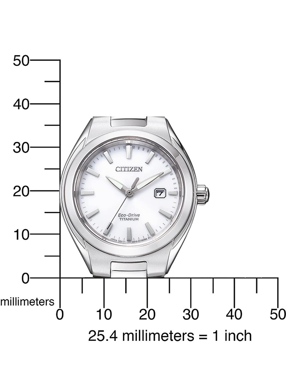 Citizen Women's Analogue Eco-Drive Watch with a Titanium Strap
