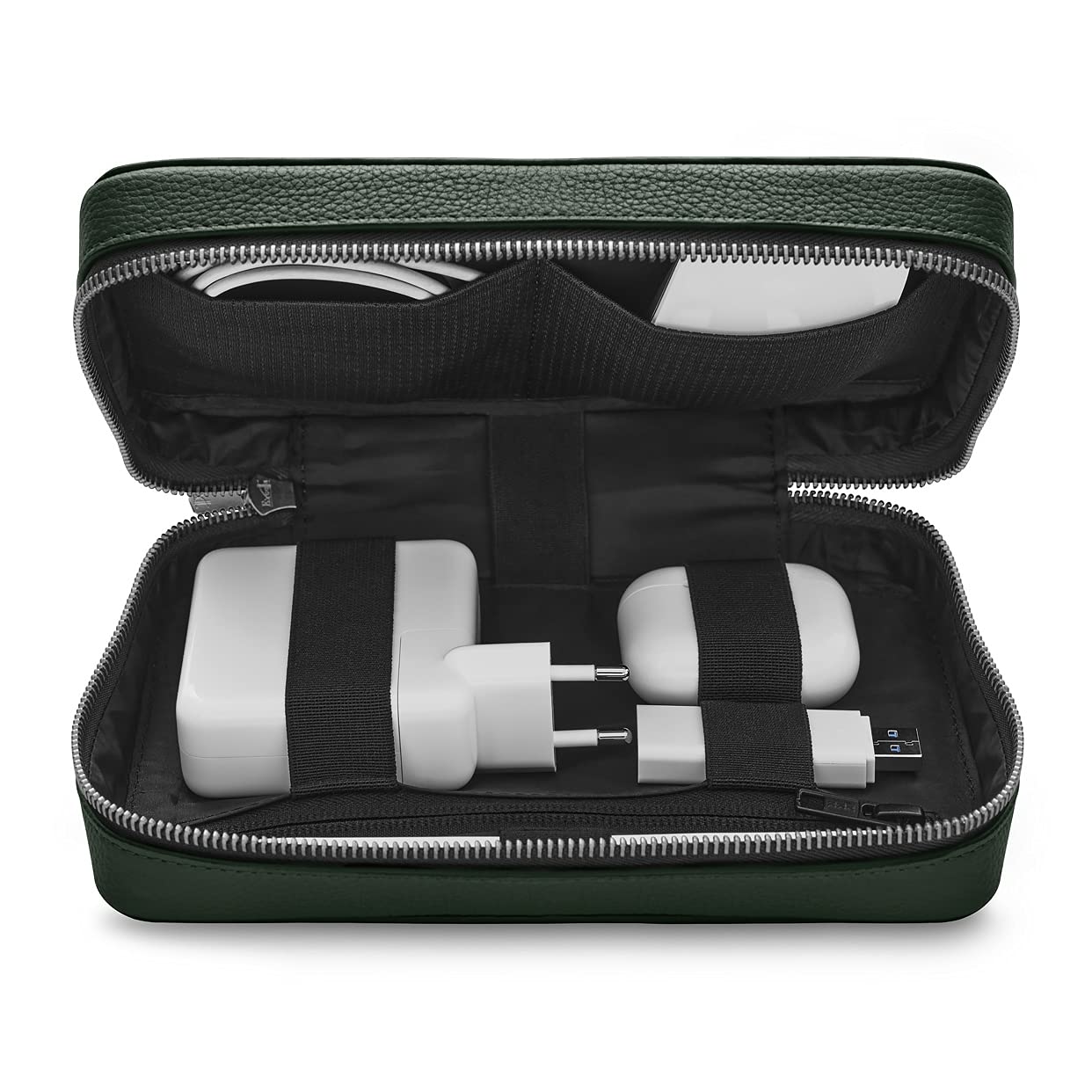 WOOLNUT Leather Tech Organizer